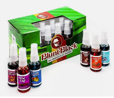 BluntBlack 100% Concentrated Air Freshener (Sealed Display Box of 18 bottles)