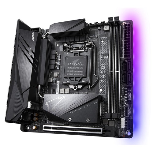 Gigabyte Z490I AORUS ULTRA Motherboard Intel Z490 LGA 1200 DDR4 Mini-ITX M.2 DP - Bild 2 von 4