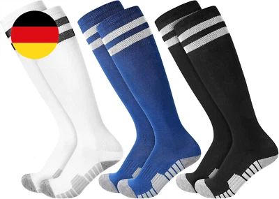 3 Paar Kinder Fußball Stutzen Fußballsocken 33-37 Fußball Fussball Socken Sports