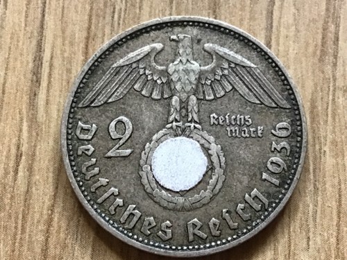 2 Reichsmark Hindenburg 1936 - 1939 J.366 Silber - 第 6/76 張圖片