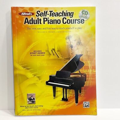 Alfred s Self -Teaching Adult Piano Course Book with CD CD never opened.