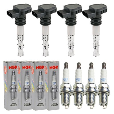 4x BLUE PRINT Zündspule +4x NGK Zündkerze Laser Iridium für Mazda 6 Station