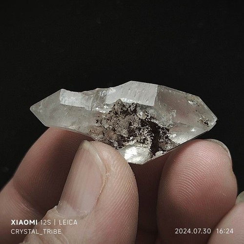 9g Natural Herkimer Diamond Quartz Crystal Double Terminating Healing 4803 - Picture 12 of 18
