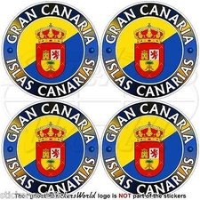 GRAN CANARIA, ISLAS CANARIAS Spain, Canary Islands Decals Stickers 2" (50mm) x4