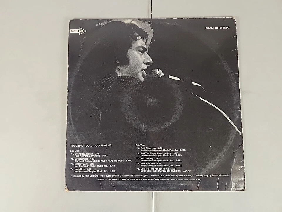 Neil Diamond Touching You Touching Me Vinyl Record Lp ep  - Image 2 of 2