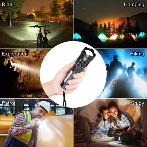 Linterna LED súper brillante 990000000 lúmenes luces de trabajo tácticas recargables - Imagen 14 de 14