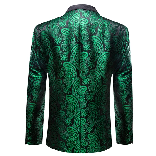 Para Hombres Floral Esmoquin Cena Chaqueta Calce Regular Chal Solapa Paisley Baile de graduación Fiesta Traje - Imagen 204 de 236