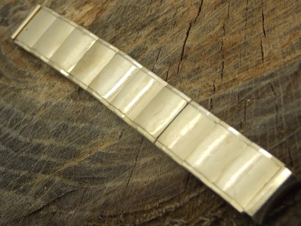 Flex-Let Pre-Owned Vintage Watch Band 16mm 5/8" Expansion Gold Filled Curved Lug - Image 2 of 3
