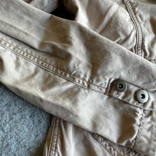 Mossimo Long Sleeve Jacket Beige Women's Medium Tee Womens 100% Cotton Button - Picture 5 of 9