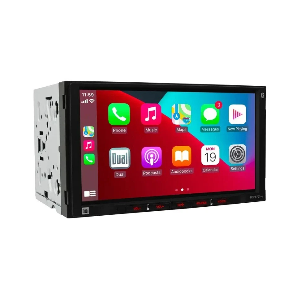 Dual DCPA701-4 7″ Double DIN Touchscreen Multimedia Receiver - Image 2 of 4