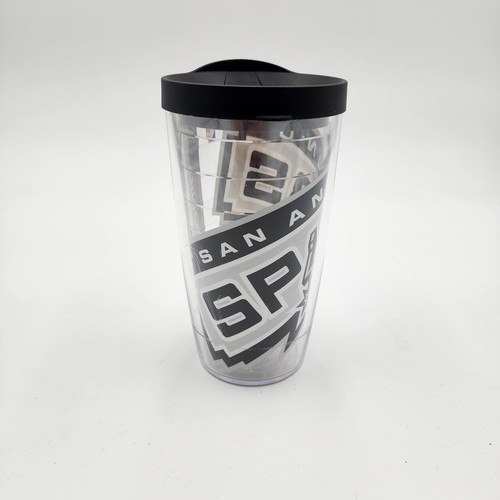 San Antonio Spurs Basketball Logo NBA Plastic Slide Lid Travel Mug/Tumbler (B - Picture 3 of 6