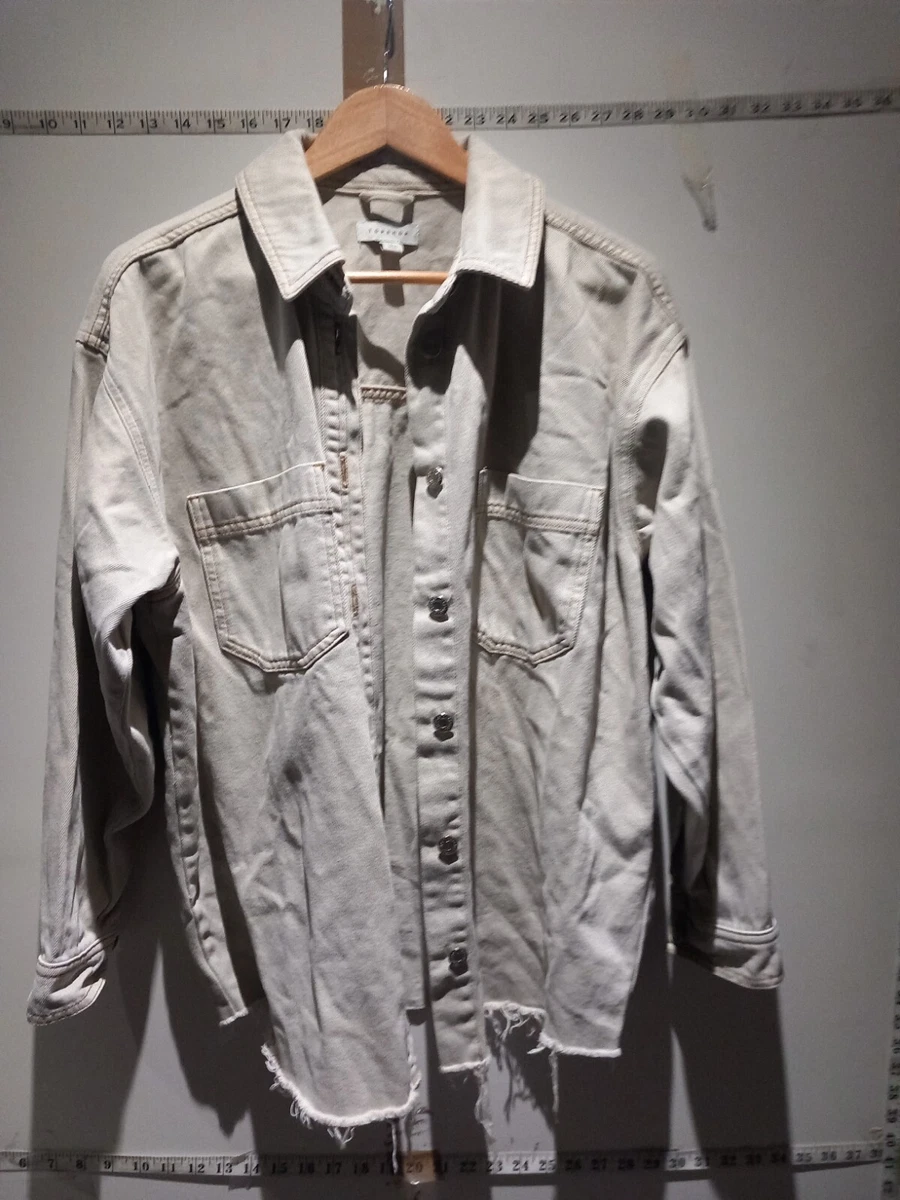 Topshop cream denim best sale jacket