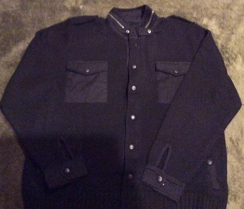 Mens Seduka Military sweater jacket - Picture 2 of 9