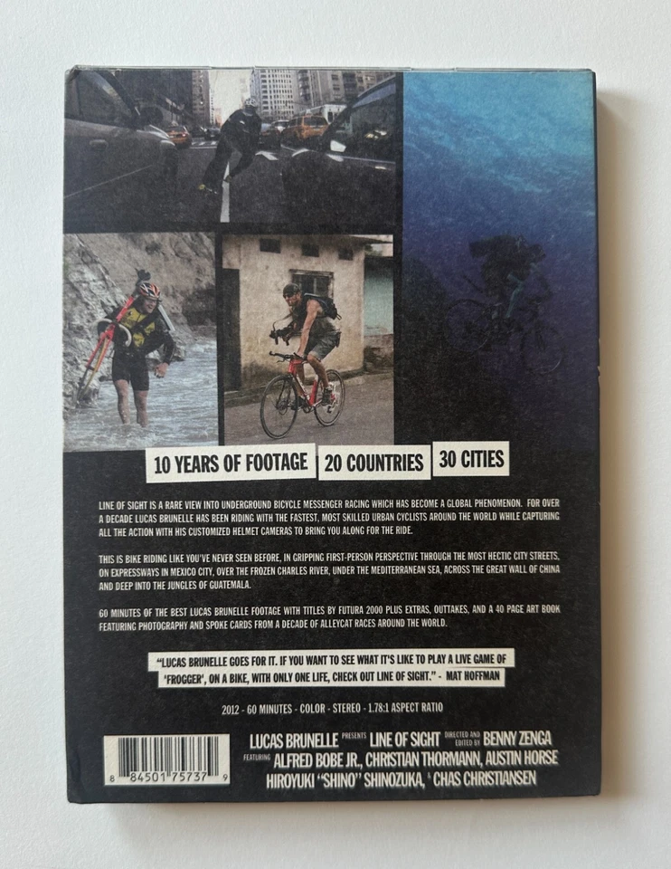 Lucas Brunelle LINE OF SIGHT (2012) Bike Messenger Racing Documentary DVD - VG+ - Image 2 of 3