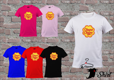 T-SHIRT 6 FARBEN CHUPA CHUPS VON 0 BIS 14 JAHREN GESCHENKIDEE KOSTENLOSER VERSAND