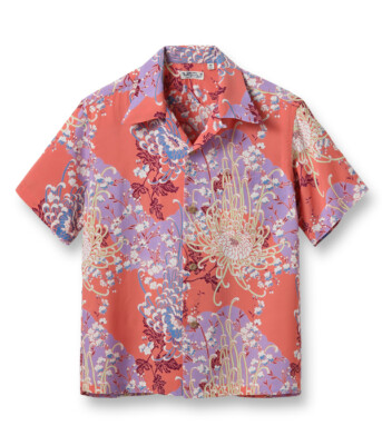 SUN SURF ROYAL FLOWER SS38793 RED HAWAIIAN ALOHA SHIRT RAYON