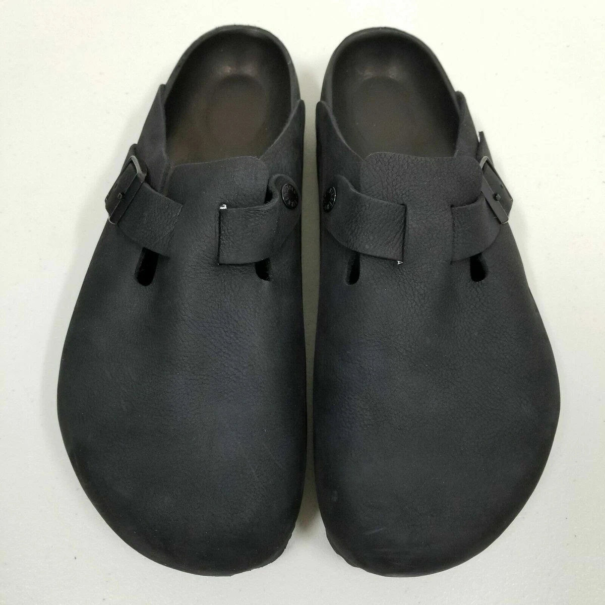 Shop Birkenstock Boston Exquisite Leather Clogs