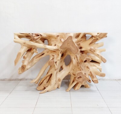 FREE SHIPPING - 47  Elegant Console Table Natural Teak Root wood, One-of-a-kind