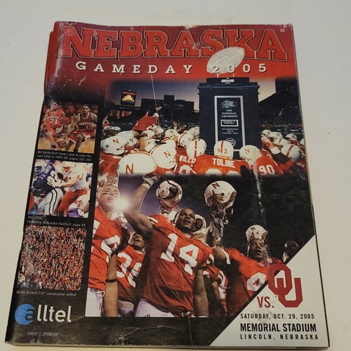 6 Nebraska Huskers Cornhuskers Game Programs Magazine 2005 Season - 第 5/7 張圖片