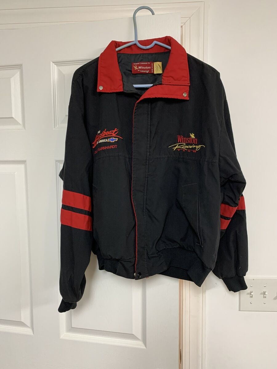 Vtg 80s Swingster Winston Racing Team Jacket LARGE Black Red Vtg 80s Swingster Winston Racing Team Jacket LARGE Black Red