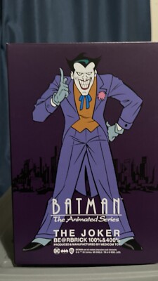 BE@RBRICK THE JOKER ANIMATED 100% & 400% Bearbrick Medicom Toy