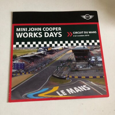 MINI JOHN COOPER WORKS DAYS 2010 (2-SEITIGES Heft) - Wie Neu