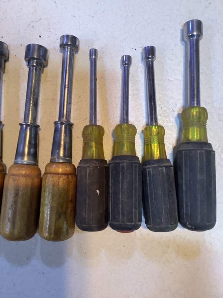 10 vintage nut drivers, Walden and Klein eBay