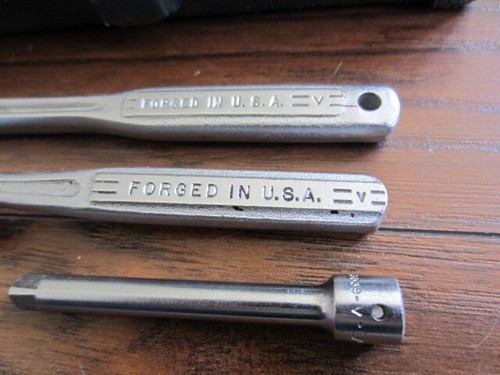 Craftsman Ratchet Socket Set 1/4" Drive =V= Vintage USA Sae 12pc + Box - Picture 3 of 3