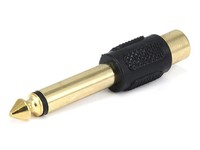 6.35mm Mono Plug To Rca Jack Adaptor - Gold Plated on sale 6.35mm Mono Plug To Rca Jack Adaptor - Gold Plated on sale
