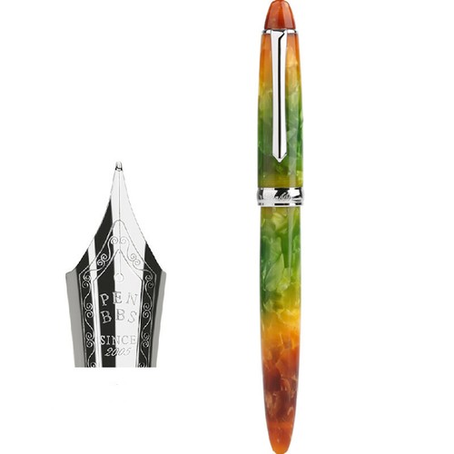 PENBBS 308 Acrylic China Fountain Pen Smooth Fine Nib 0.5mm Office Writing #B9 - Picture 20 of 43