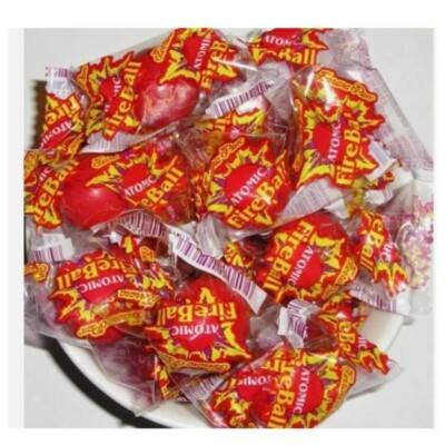 1/2 lb ATOMIC FIREBALLS Fire Balls Ferrara Pan Candy Half Pound FRESH STOCK 30pc