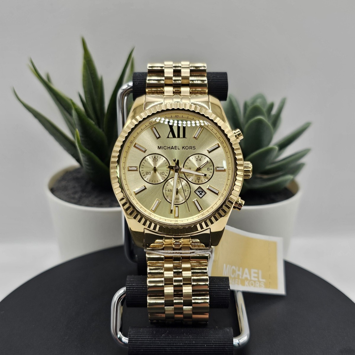 マイケルコース MICHEAL KORS 腕時計 MK8281 Michael Kors MK8281 Men's Watch Gold Bracelet Gold Dial Gold Case