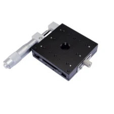 80X80mm 98.8N(100kgf) X Axis Manual Trimming Platform Sliding Linear Stage Table