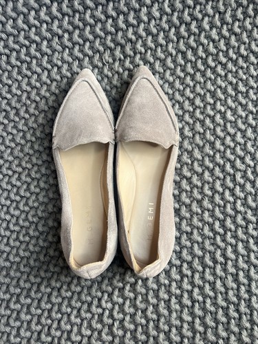 M. Gemi Sacchetto Taupe Suede Flats Loafers Slip On Shoes Women Size 6 - Picture 5 of 14