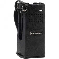 Motorola PMLN7903A Leather Carry Case with 3-inch Fixed Belt Loop for Short Batt