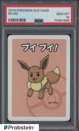 2019 Pokémon Old Maid  Eevee PSA 10 GEM MINT