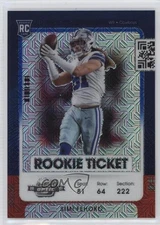 2021 Contenders Optic Red White & Blue Mojo Prizm /13 Simi Fehoko #90 Rookie RC