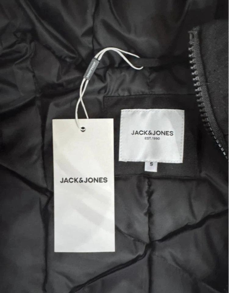 JACK & JONES Herren Parka JEWING SN S Schwarz mit Fellbesatz Polyester - Bild 4 von 4