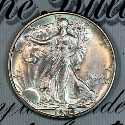 * 1939-D * SOLID+ GEM BU MS WALKING LIBERTY HALF-DOLLAR * FROM COLLECTION