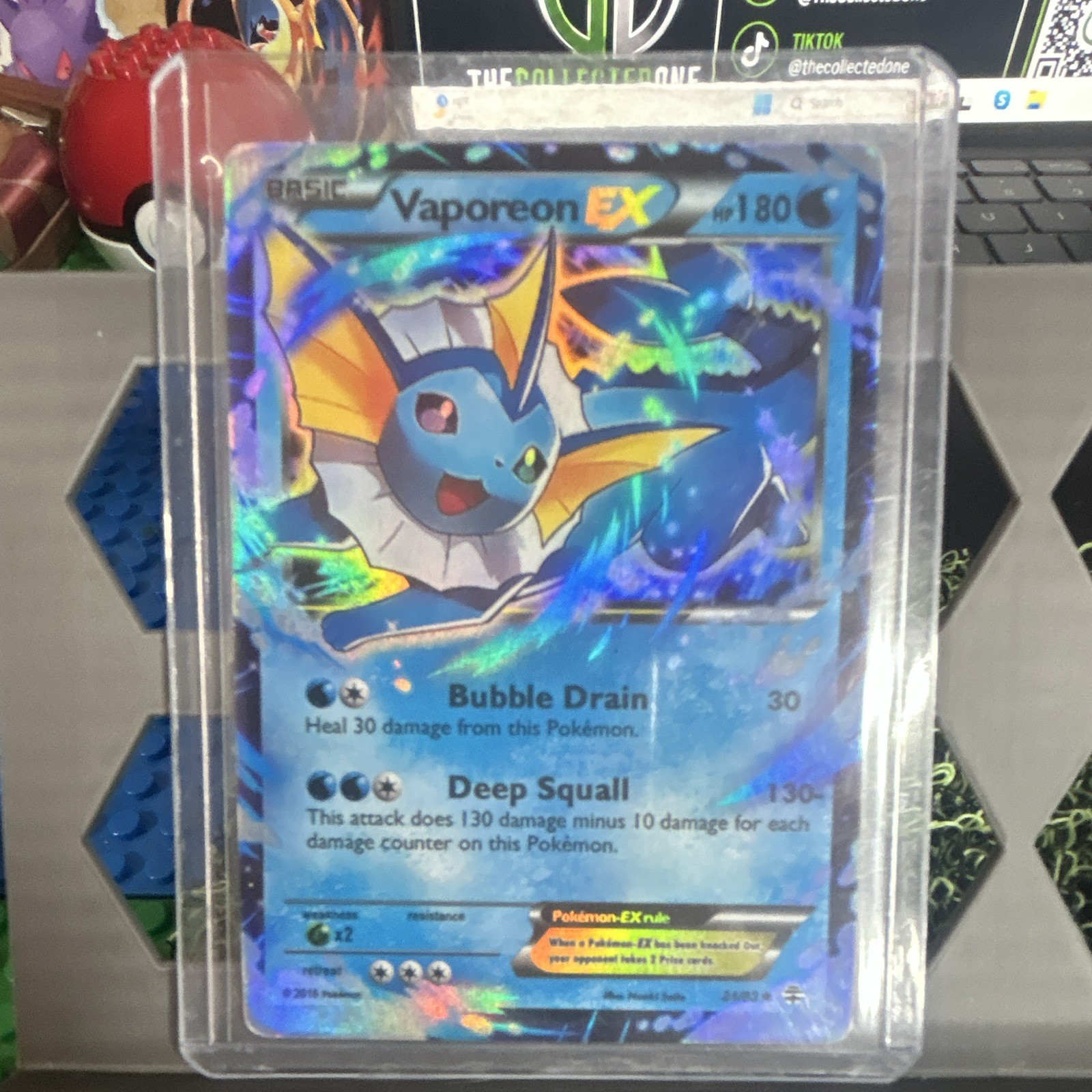 Pokemon TCG Vaporeon EX 24/83 Generations Ultra Rare Holo English HP 180