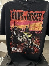 Guns N Roses NEW Official Las Vegas 8/27/21 Concert Event T Shirt Extra Large XL