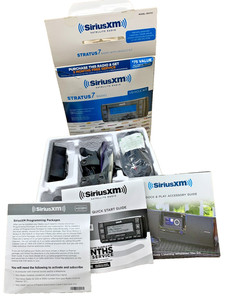 SiriusXM SSV7V1 Stratus 7 Satellite Radio - Black Dock and Play NEW in Open Box