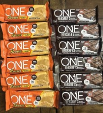 12-ONE Protein Bars 6-Reese's 6-Hershey's, Gluten-Free 2.12 oz