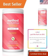 Plant-Based All-Purpose Cleaning Wipes, 70 Count - Refreshing Grapefruit Scent