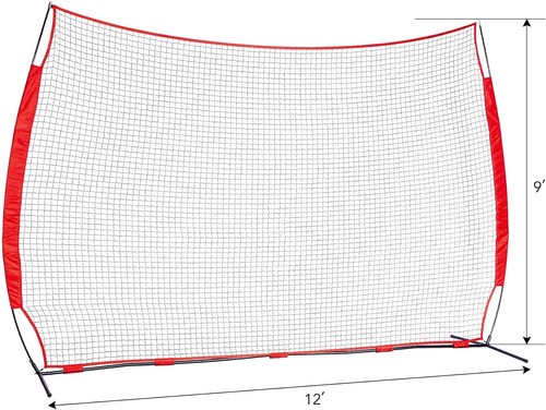 ZELUS Collapsible Barricade Backstop Net 12x9 ft, Net for Lacrosse, Baseball - Picture 12 of 12