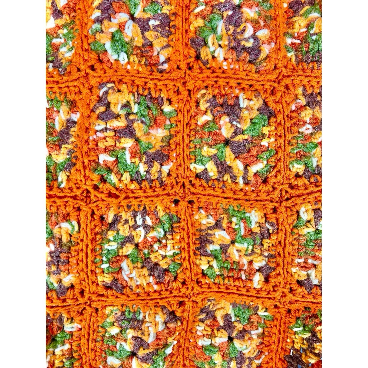 VTG GRANNY SQUARE PATCHWORK JACKET SWEATER HIPPIE… - image 20