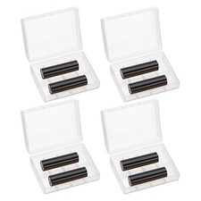 Battery Organizer Storage Box, 2 x 26650 Batteries Clear Case Holder 4Pcs