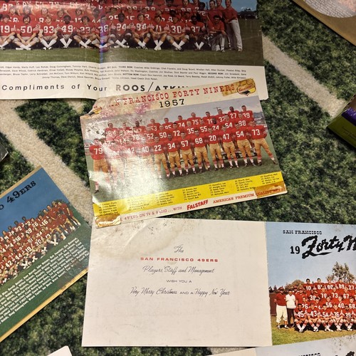 vintage san francisco 49ers Media Lot, Programs, Greeting Cards Photos - Picture 14 of 23