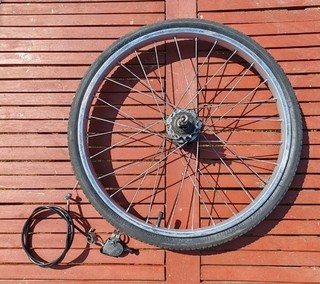 20" Raleigh Vintage Rear Wheel Sturmey Archer 3sp Hub