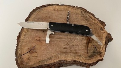 Boker Plus 1504 Folding Pocket Knife 12C27 Multi Tool Knife,Opener Bottle  Great